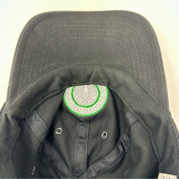 Starbucks Employee Uniform Mermaid Barista Logo Strapback Black Hat Cap - Picture 6 of 6